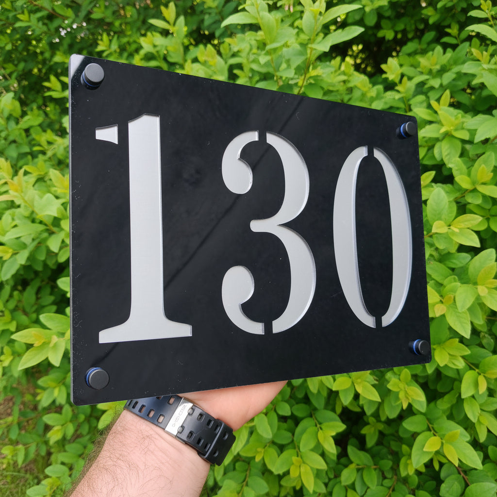Lux Tablica za Kuću sa Brojem i Nazivom Ulice – Model 3