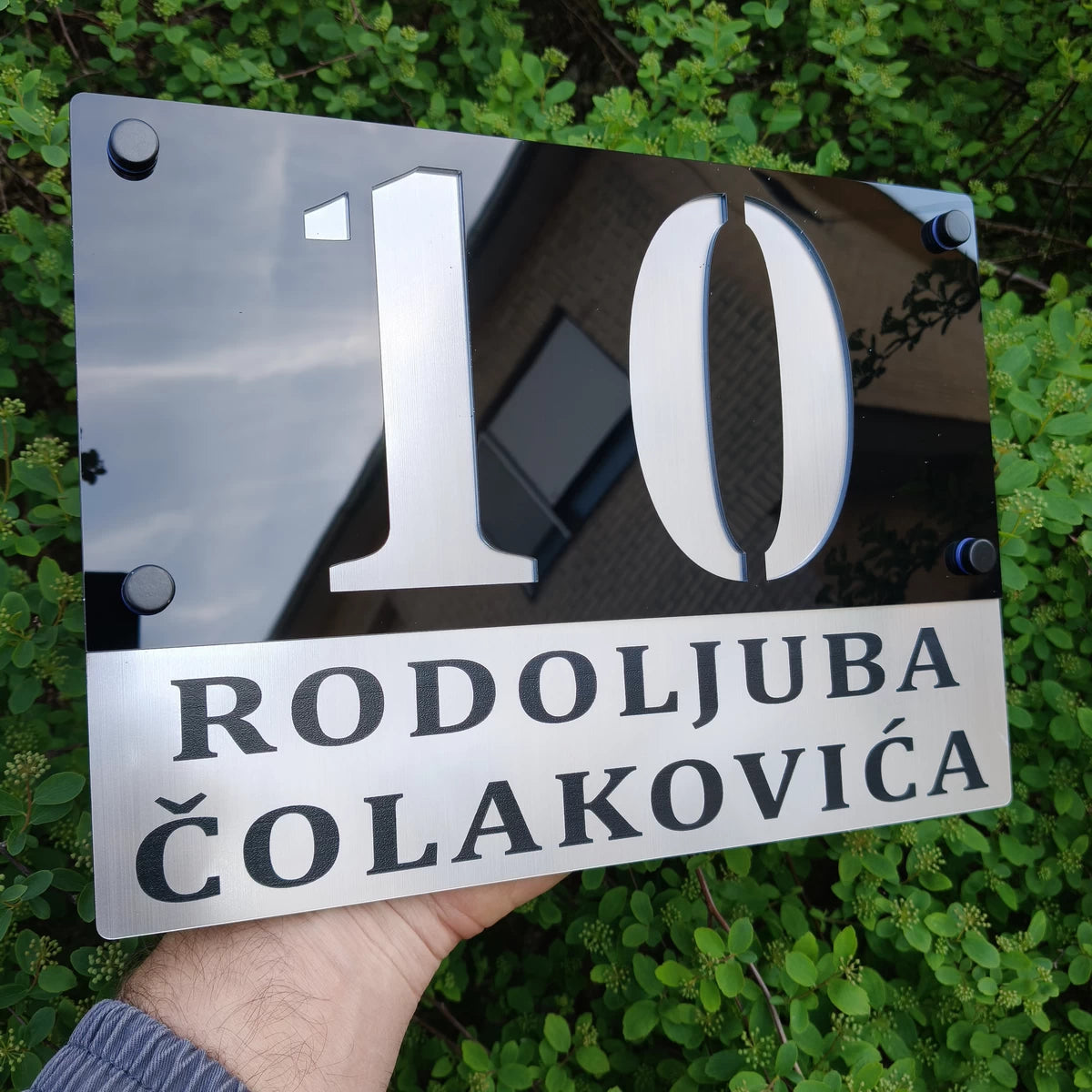 Lux Tablica za Kuću sa Brojem i Nazivom Ulice – Model 1 16