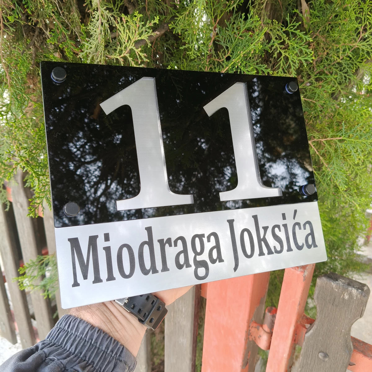 Lux Tablica za Kuću sa Brojem i Nazivom Ulice – Model 1 17
