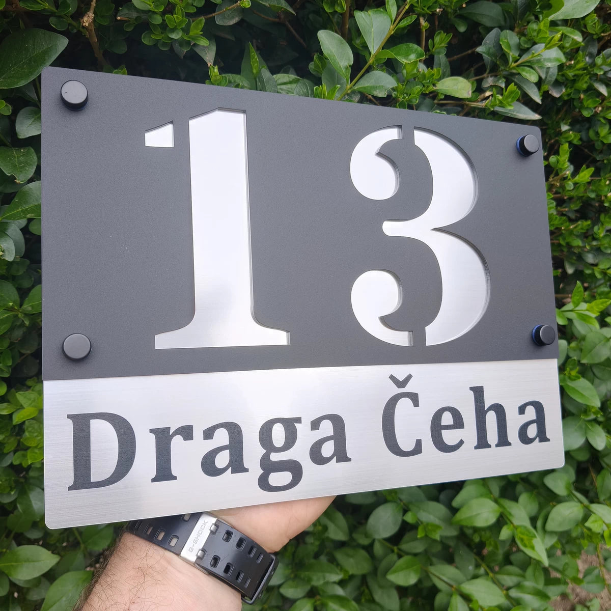 Lux Tablica za Kuću sa Brojem i Nazivom Ulice – Model 1 41