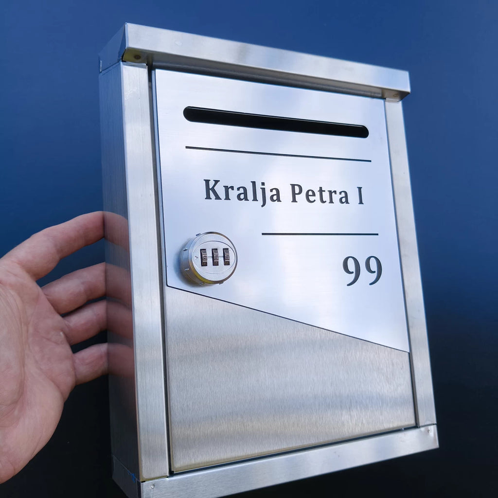 Poštansko sanduče sa personalizovanom gravurom i šifrom 09